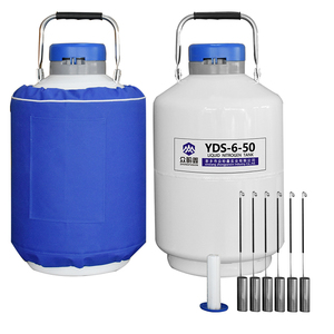 Dewar de stockage d'échantillons cryogéniques PCZPX en alliage d'aluminium léger YDS-6-50 6L 50mm pour <span class=keywords><strong>azote</strong></span> <span class=keywords><strong>liquide</strong></span>, facile à utiliser - Product Image 1