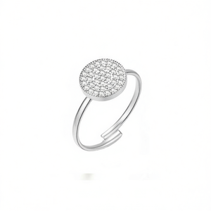 Amy Amy Fashion <b>Ring</b> <b>925</b> <b>Silver</b> Pave Setting Cocktail <b>Ring</b> For Women Everyday Wear Trendy Jewelry - Product Image 4