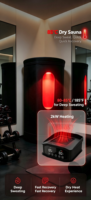 Nouveau Pod de Sauna Circulaire Portable Moderne à Chaleur Sèche Certifié Haute Température Infrarouge pour la Récupération et le Bien-être à Domicile et la Récupération Sportive