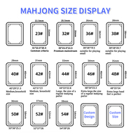 Jeu de Mahjong américain en acrylique blanc personnalisé, tuiles de Mahjong gravées avec logo, fabricant OEM ODM