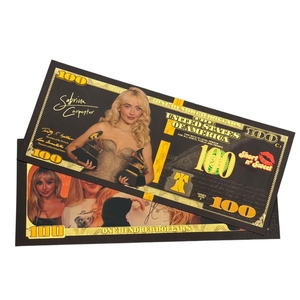 Billet de banque Sabrina Carpenter 2026 en or noir 24 carats plaqué or pour cadeaux - Product Image 2