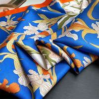Foulard imprimé en twill, grand carré, petit foulard en soie parfumée, châle décoratif anti-plis pour femme en polyester