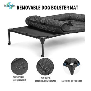 Anpassbare Faltung Komfortable Outdoor-Reise Erhöhtes Haustier bett Moderner Stil mit höhen verstellbarem Hunde bett Abnehmbares Kissen - Product Image 4