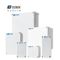 Boîtier de raccordement électronique en plastique ABS ZCEBOX 100*100*70mm, boîtier électrique étanche pour extérieur, boîtier d'instrumentation