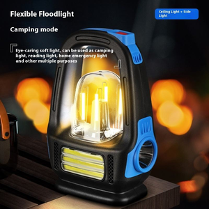 Lampe de secours LED rechargeable par USB avec lumière de travail COB, plusieurs modes de luminosité, idéale pour le camping en plein air. - Product Image 3