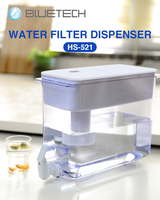 Machine à eau alcaline domestique, pichet purificateur d'eau ionisée 3,5 L, avec cartouche filtrante longue durée
