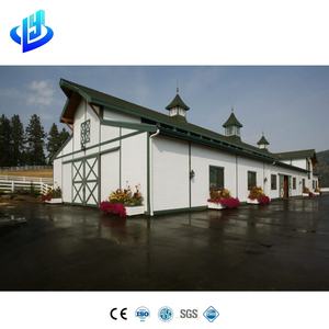 Bâtiment préfabriqué Barndominium à structure en acier Grange en métal personnalisable avec logements Atelier de ferme stable à chevaux durable - Product Image 2