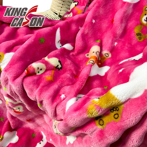 Kingcason affrettati ad acquistare tessuto in pile di flanella a bolle di colore Premium certificato OEKO-TEX a due lati per indumenti - Product Image 2