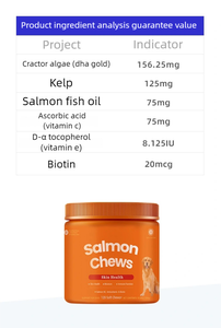 Integratori per animali domestici salmone mastica OEM cura del gatto per animali domestici salute salmone Meimao granuli morbidi omega 3 integratori cani - Product Image 6