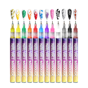 ชุดปากกามาร์กเกอร์สีทาเล็บ GP 12สีกันน้ำสีสดใสติดทนนานชุดสีทาเล็บ - Product Image 6