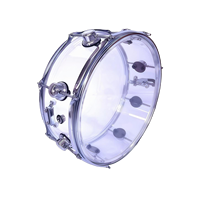 Têtes de tambour en PVC pour tambour à main de marche, personnalisables avec logo, en acrylique, cavité transparente de 10 mm d'épaisseur, vente en gros usine