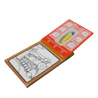 Livre de coloriage réutilisable Water WOW Water Reveal, sans désordre, bloc de dessin magique sous la mer, jouet éducatif de voyage pour enfants, cadeau