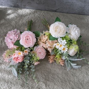CallaFloral Ramo de Flores Artificiales de Hortensia, Rosa y Margarita, Tejido Plástico, Decoración del Hogar, Accesorios de Fotografía CF01436 - Product Image 1