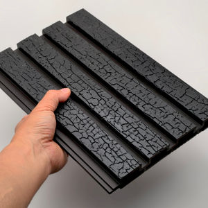 Panneau mural moderne PE anti-eau WPC pour murs extérieurs de salle de sport Grille de co-extrusion bon marché Conception étanche de <span class=keywords><strong>façade</strong></span> - Product Image 1