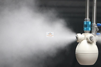 Buse d'humidificateur, nébuliseur à brouillard sec, jet atomisant à brouillard sec, élimination statique des textiles d'intérieur, pulvérisation de mélange d'air liquide à deux fluides