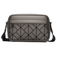 Bolso Bandolera Cruzado de Cuero para Hombre, Estilo Urbano 2025, Impermeable, con Cierre de Cremallera, para Todas las Temporadas