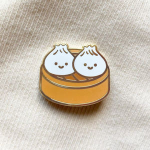 Patrón de desayuno clásico chino Artesanía de metal Dim Sum Alfileres de solapa Insignia Patrón personalizado Sopa Albóndigas Esmalte duro Pin <span class=keywords><strong>Comida</strong></span> - Product Image 1