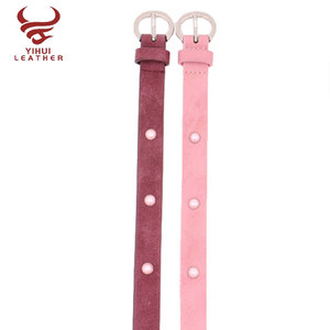 El más nuevo diseño al por mayor de <span class=keywords><strong>los</strong></span> niños zapatos planos de gamuza suave cinturones con perla, pendientes chica cinturón - Product Image 2