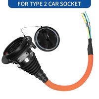 Soket Pria Tipe 2 IEC 62196-2 Kondisi Baru Inlet Kendaraan Listrik Stopkontak Samping Mobil EV 16A 32A Steker EV Sxipence EVO-SS32A-T2