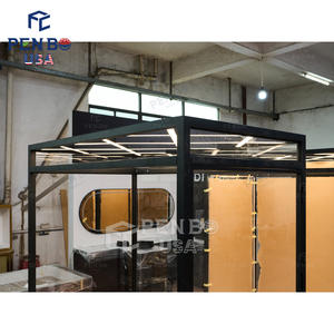 Tienda de ropa de mujer de gama alta Estantes de ropa Diseño Soporte negro Estante de tienda de ropa para exhibición de ropa - Product Image 3