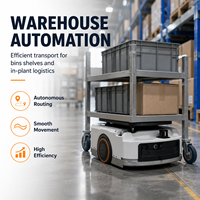 Robot mobile autonome AGV haute précision, capacité de charge de 1000 kg, pour la logistique de l'industrie du tabac