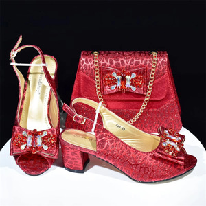 Women's Summer 10cm <b>Square</b> Heel Flat Bridal Shoes Rhinestone Bag <b>Set</b> Genuine Leather Open Toe Slip-On Convertible Straps - Product Image 1