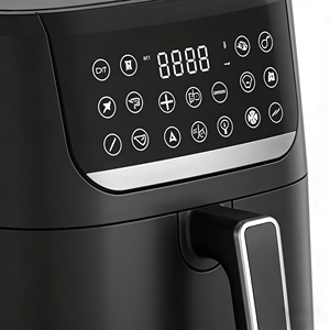 Freidora de Aire Eléctrica de 1750W y <span class=keywords><strong>9L</strong></span> con Pantalla Digital, Temporizador de 0-60 Minutos, 200 ° Olla y Rejilla Antiadherentes para Temperaturas de 360°C °   Circulación de Aire Caliente - Product Image 3