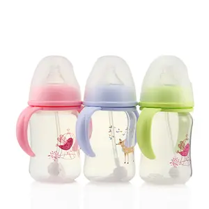 Bé Sipper Chai Nhãn Bé Cho Ăn Silicone Sữa Cho Babys Núm Vú Chai