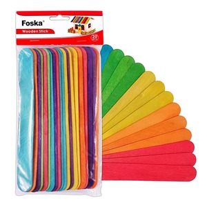 ไม้ไอศกรีมสี FOSKA สำหรับอุ<span class=keywords><strong>ป</strong></span>กรณ์ศิลปะในห้องเรียน งาน DIY ที่บ้าน กิจกรรมงานฝีมือ และแบบฝึกหัดสร้างสรรค์เพื่อการ<span class=keywords><strong>ศึกษา</strong></span> - Product Image 1