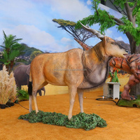 Modelo Animatrónico de Ciervo Gigante de Tamaño Real, Duradero, de Metal y Silicona, Personalizable para Interiores/Exteriores, Festivales Públicos, Eventos, Carnavales