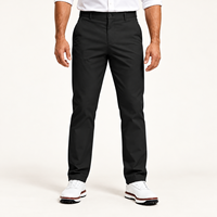 Pantalon de golf thermique décontracté à jambe droite et fermeture éclair conique, éco-responsable, pour hommes, avec logo personnalisé pour golfeurs