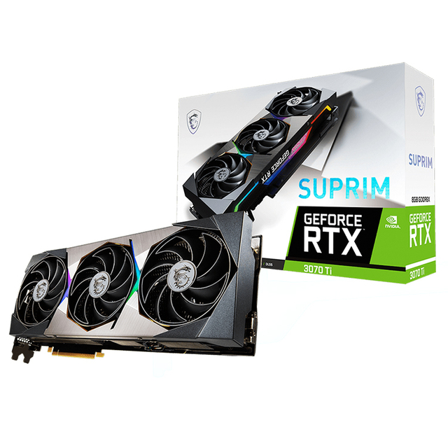 Used MS'I GeForce RTX 3070 Ti SUPRIM 8G Lite Hash Rate Gaming Graphics Card with 8GB GDDR6X Memory Support Overclocking
