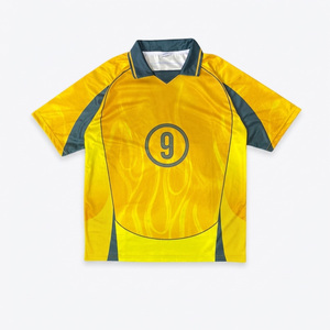 Maillot de football personnalisé en gros avec col, impression numérique, polyester respirant, unisexe, pour équipes sportives et clubs - Product Image 2