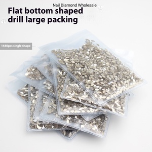 K9 Vente en gros Flatback Rhinestones 1440 Nail Art Diamants blancs Petite mini goutte d'eau Amour Carré Transparent Bijoux - Product Image 2