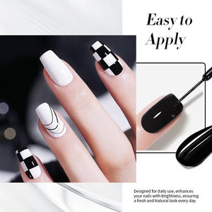 BORN PRETTY PRO 10ml Color blanco y negro de alta nivelación Gel Liner Nail Art Logotipo personalizado DIY Pintura Dibujo Gel Barniz - Product Image 2