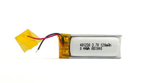 Más pequeño recargable baterías lipo 401230 de <span class=keywords><strong>3</strong></span>,7 v 120 mah batería de polímero de litio con KC/CB/BIS/UL1642 - Product Image 5
