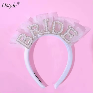 Hstyle productos calientes <span class=keywords><strong>velo</strong></span> <span class=keywords><strong>despedida</strong></span> <span class=keywords><strong>de</strong></span> <span class=keywords><strong>soltera</strong></span> decoraciones perla novia tocado <span class=keywords><strong>para</strong></span> <span class=keywords><strong>despedida</strong></span> <span class=keywords><strong>de</strong></span> <span class=keywords><strong>soltera</strong></span> regalo perla exquisita <span class=keywords><strong>diadema</strong></span> - Product Image 4