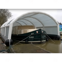 Abri gonflable pour bateau Couverture flottante étanche et tente de stockage Accessoires gonflables pour bateaux de garage pour projets aquatiques