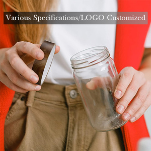 Récipients alimentaires hermétiques réutilisables du Vietnam, couvercles de bocaux en verre, tasses, couvercles en bois - Product Image 4