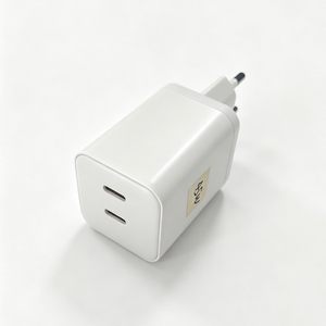 Chargeur mural double USB C 45W, prise EU, chargeur rapide PD PPS, double port Type C, adaptateur secteur de voyage pour téléphone, tablette, ordinateur portable, blanc - Product Image 4