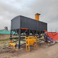 Silo di stoccaggio cemento di grandi dimensioni 20/40GP, tipo box, personalizzato, senza fondazione, mobile, orizzontale, per polveri