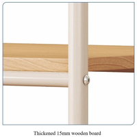 Porte-vêtements simple en métal sur pied, démontable, avec étagères de rangement pour chambre, dortoir, balcon, magasin de vêtements et salon
