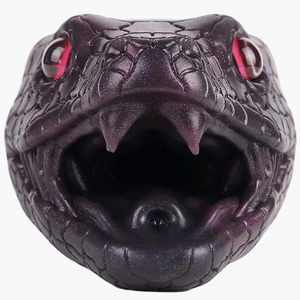 Masturbador de diseño de estilo animal realista de gran oferta con forma de serpiente negra masturbador suave de un solo canal para hombre - Product Image 2