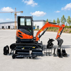 Mini-excavatrice 3,5 tonnes avec moteur Kubota EPA Euro 5, livraison gratuite, pour usage agricole, mini-excavatrice domestique 1 tonne, 2 tonnes - Product Image 3