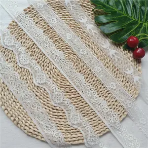 2.5-3.5cm high quality white elastic lace lace DIY handicraft material gift bag decoration