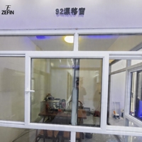 Ventana Corredera de PVC Personalizable para Edificios Residenciales con Aislamiento Acústico y Pantalla Invisible