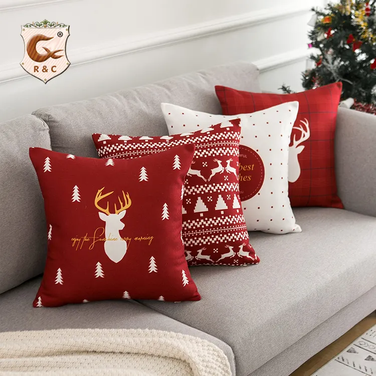 Christmas Factory Outlet Home Decorations Pillow Covers Cushion Cover Pillow Case Cover