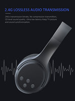 ODM/OEM 2.4G + BT Casque TV sans fil de haute qualité sonore à faible latence avec plusieurs interfaces