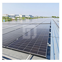 Système de montage flexible pour panneaux solaires au sol avec réglage de l'altitude, suivi double axe, en aluminium et acier inoxydable, garantie 25 ans
