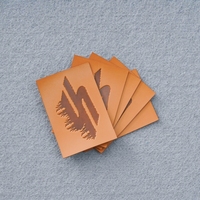 Étiquettes et patchs écologiques pour vêtements, pour presse à chaud, bord découpé au laser, logo de vêtement en relief sur les vêtements en cuir